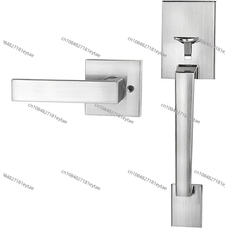 Lower handle door lock silent outer door entrance handle can be equipped with smart combination lock electronic lock