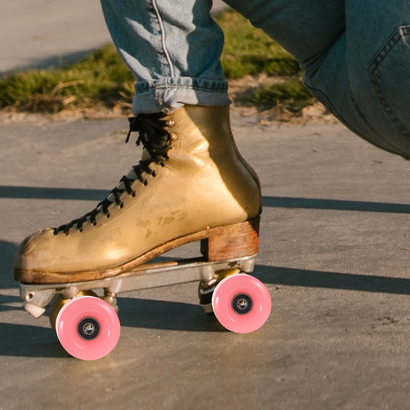 Rueda de suministro de patinaje sobre ruedas, accesorios de ruedas para patines de repuesto, zapato de tabla para exteriores, calle de doble fila, 4 Uds.