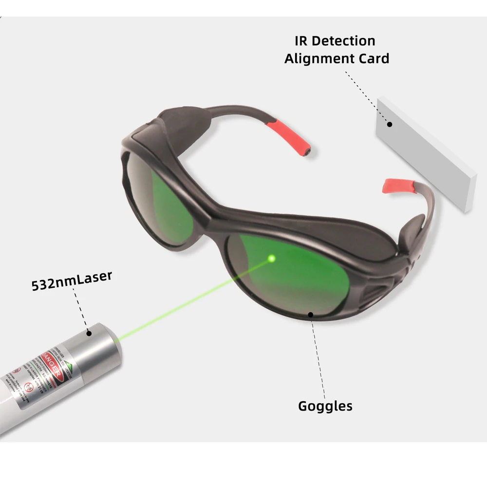 Lenti Laser tutte le lunghezze d\'onda 200-2000nm occhiali per la protezione dalle radiazioni per la depilazione occhiali protettivi sicurezza