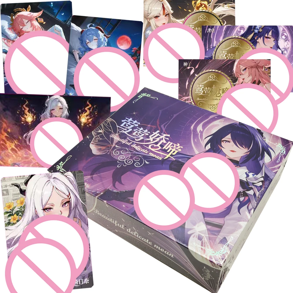 

Beautiful Delicate Anime Goddess Collection Cards Charming Girl Party Temptation Feast TCG Game Poker Cards Table Toys Gifts