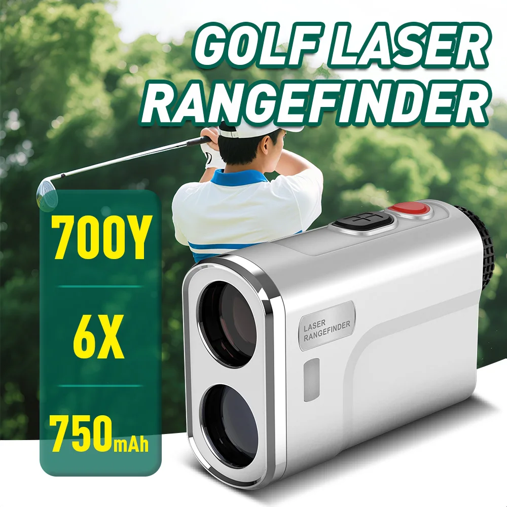 

BOAYAL Golf Laser Rangefinder 700Y with Slope Flag Lock Vibration 6X Hunting Range Finder Type-C Rechargeable