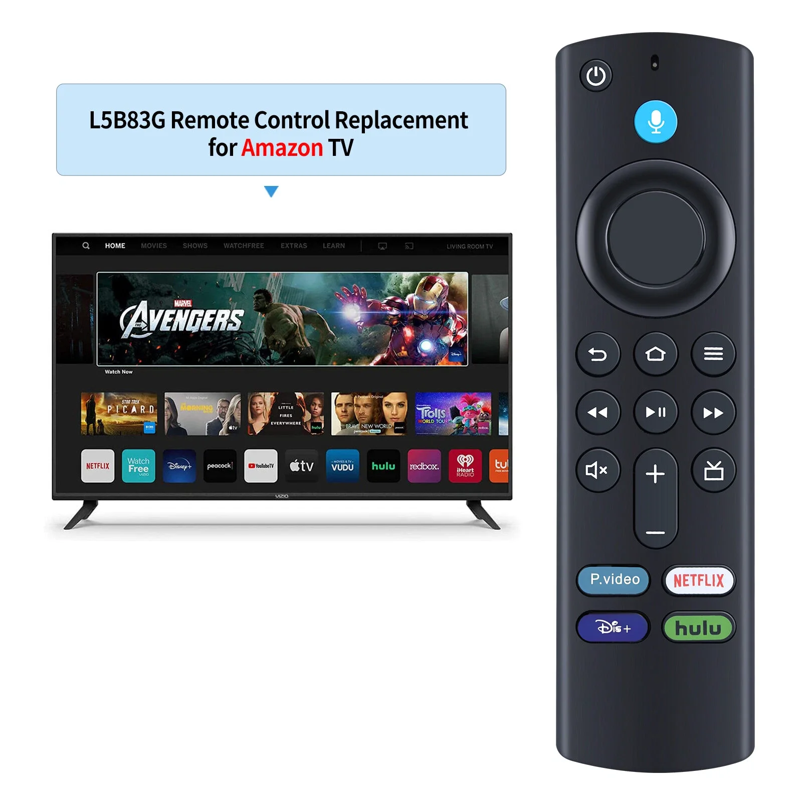 Replacement Voice Remote Control Compatible with Amazon Fire TV Cube And Fire TV Stick 2Nd And 3Rd Gen