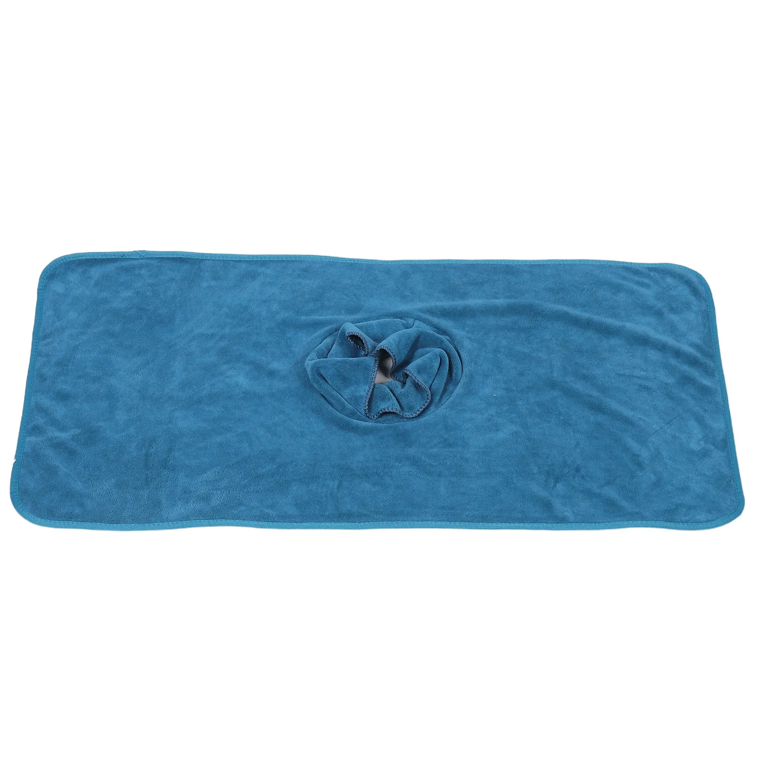 Dark Green Massage Table Sheet with Face Hole Professional Beauty Bed Cover for Spa Salon Esthetician Reusable Thick Soft