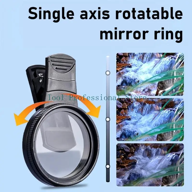 57QF Universal Phone Camera Polarizing Filter with Not Glares Rotating Rings for Photo