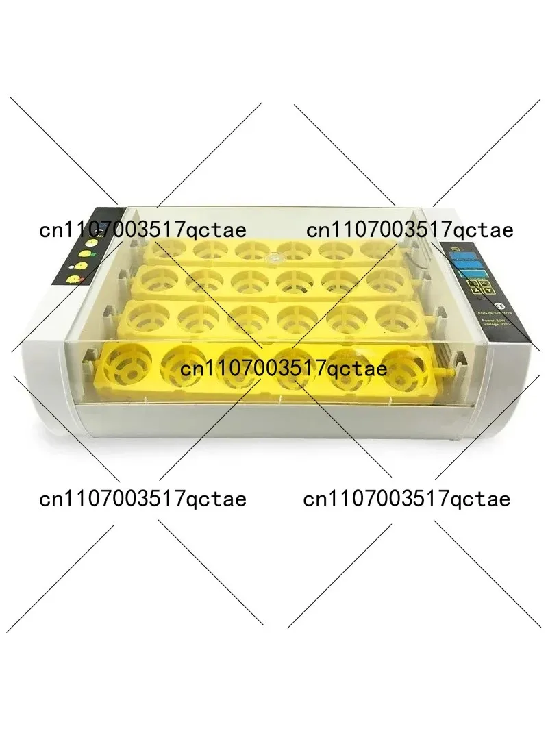 24 Pack Automatic Temperature Control Egg Incubator with Auto Egg Turner for Poultry Hatching