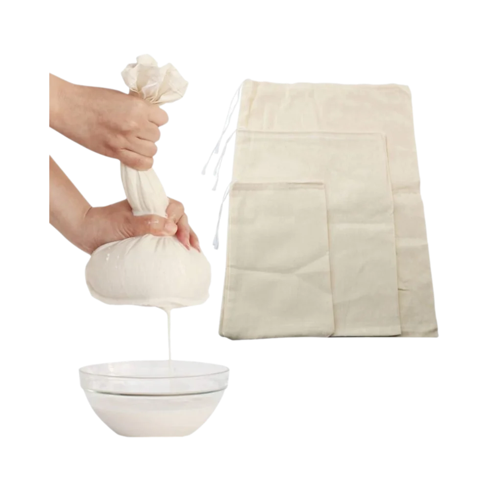 

Reusable Filter Strainers Bag Portable Straining Cheese Cloth Tea Yogurt Coffee Cheesecloth Bags Nut Milk Bags