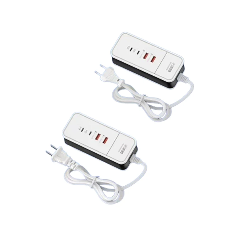 50w 4-Port USB Typ-C Ladegerät Hub Mini Schnell ladestation Kraftwerk Steckdose Erweiterung für iPhone Tablet Android Smartphone