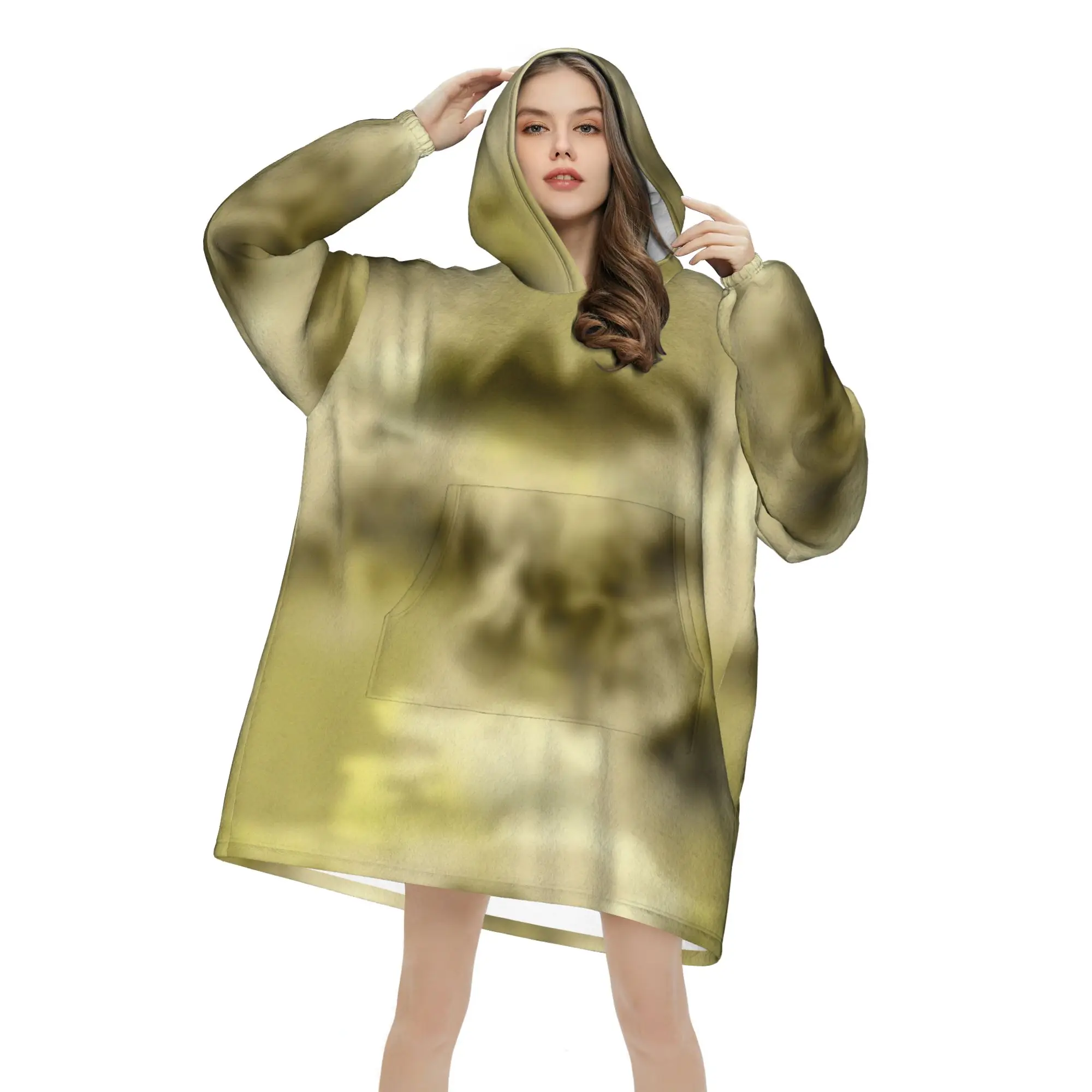 

Худи оверсайз из плюша 320 г, свободная повседневная домашняя одежда, индивидуальный стиль, китайский стиль, качественная жизнь, одежда оверсайз