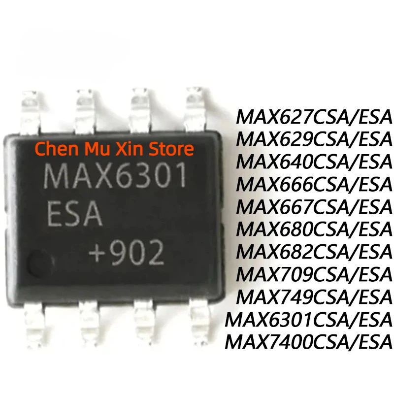 2pcs MAX627 ESA CSA MAX629 MAX640 MAX666 MAX667 MAX680 MAX682 MAX709 MAX749 MAX6301 MAX7400 IC in Stock