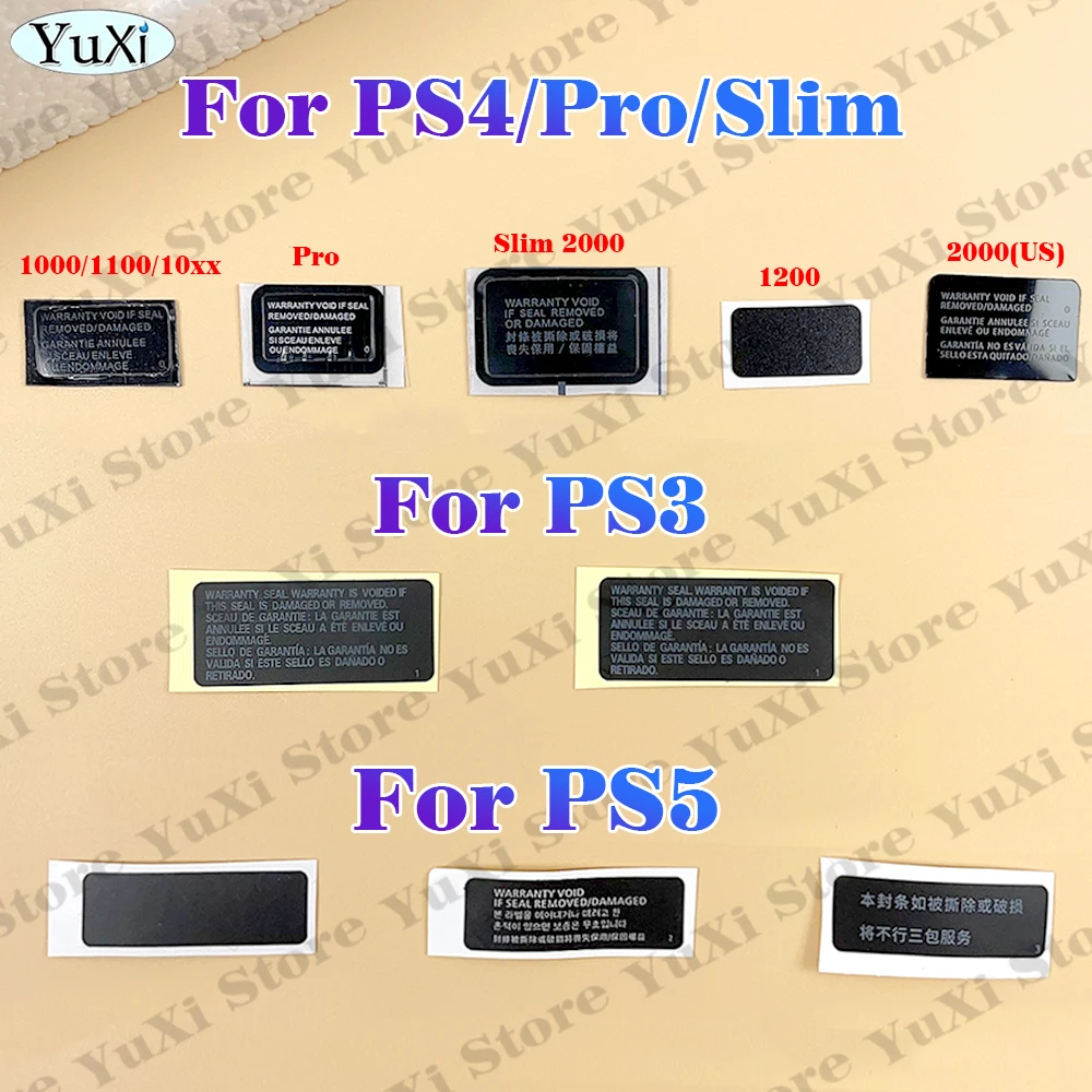 Host Warranty Sticker For PS4 Pro Slim 1000 11XX 1200 20xx for PS5 PS3 Console Label Seal Sticker Gamepad Barcode
