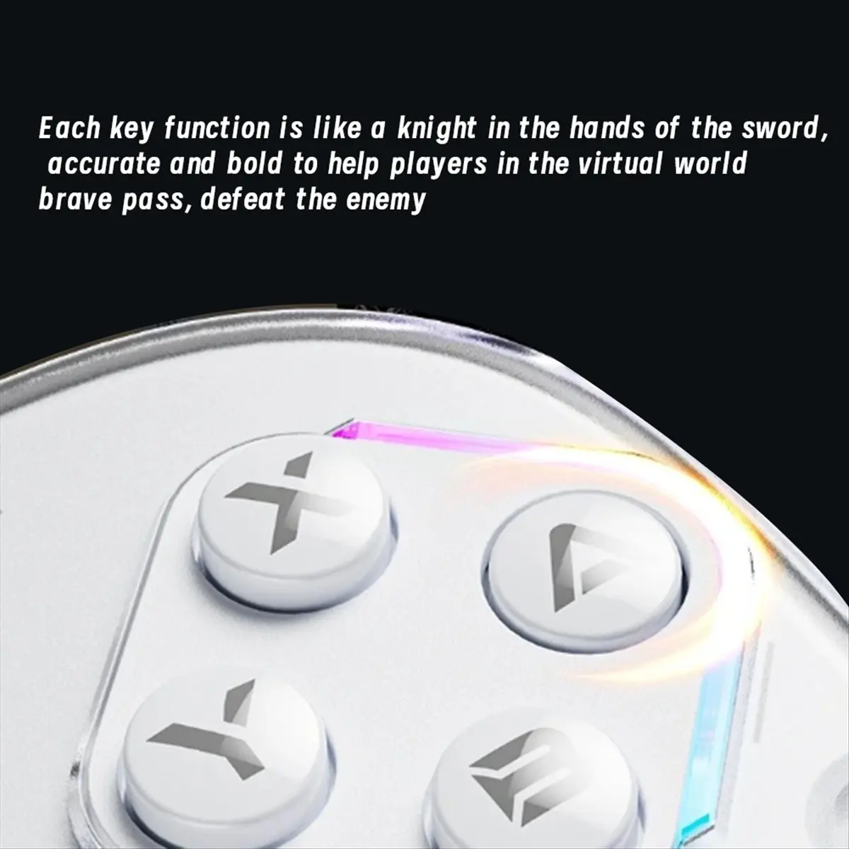 T135C- for /Lite/Oled Joypad BT 5.2 Game Gamepad with RGB Light Game Controller for IOS PC Android HOT