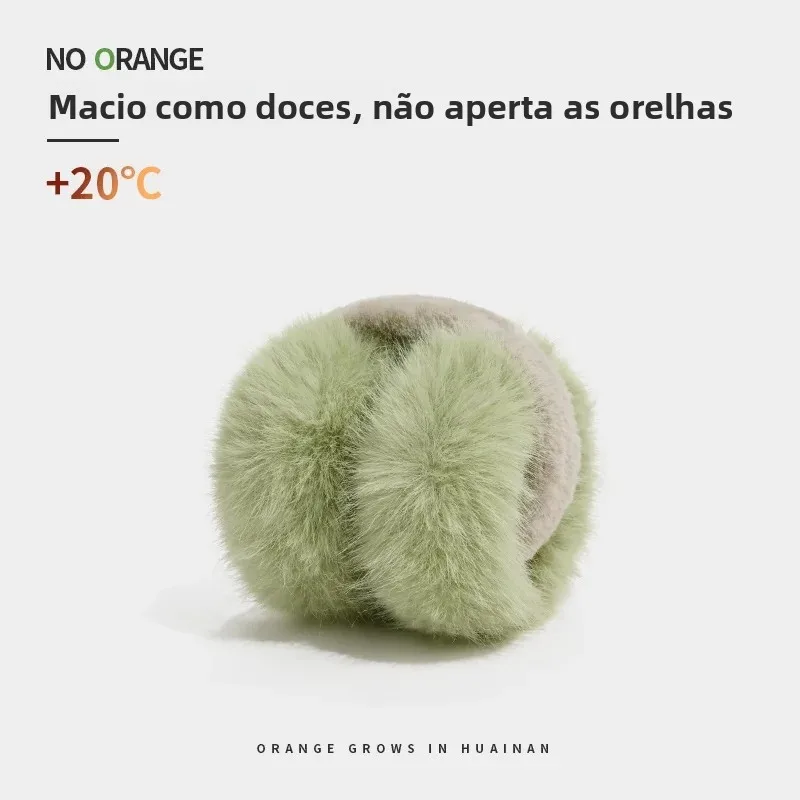 2026-new-fleece-lined-windproof-ear-muffs-women's-winter-cycling-ear-covers-warm-plush-foldable-ear-pads-soft-synthetic-fur