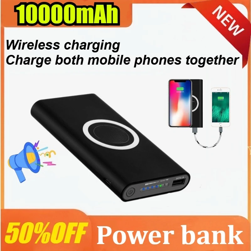 

10000mAh Power Bank Two Way Wireless Fast Charging Powerbank Magnetic Type-c External Battery for Iphone for Samsung