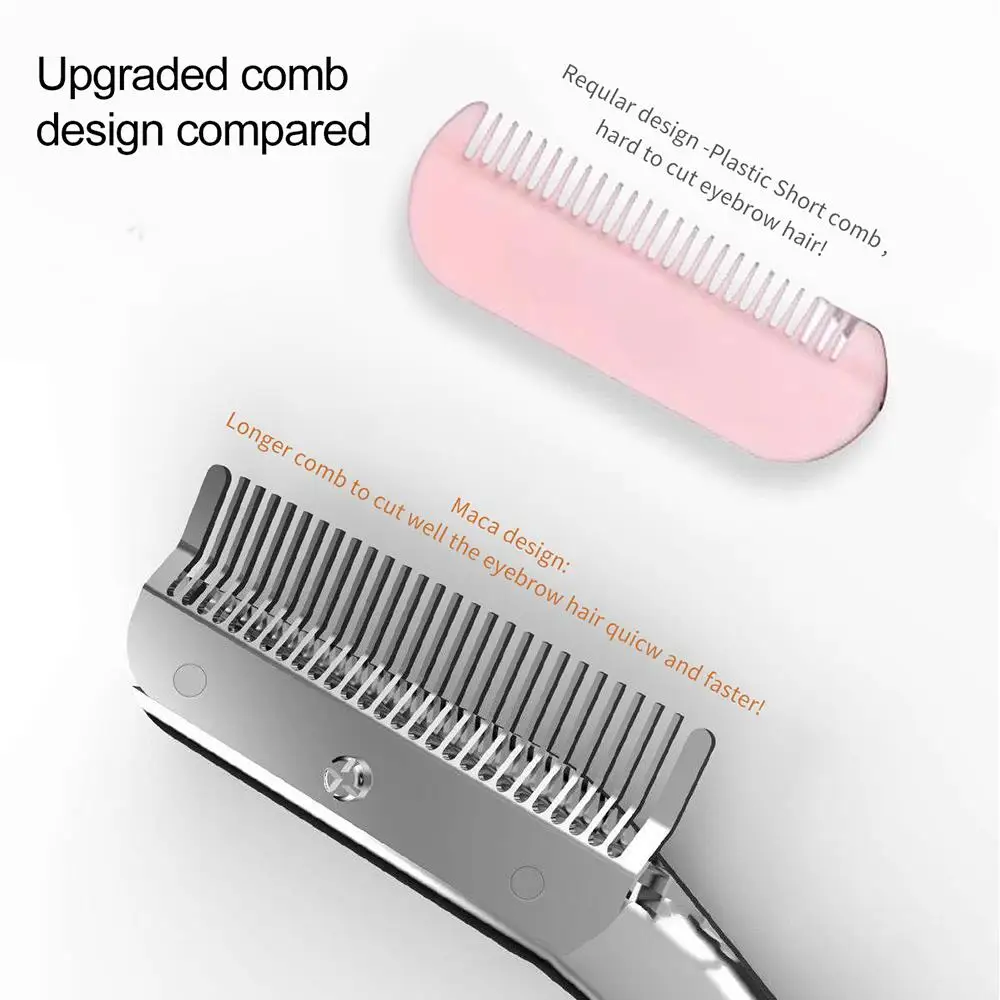 1 PCS Stainless Steel Eyebrow Trimmer Scissors With Comb Brush High Quality Makeup Scissors Eyebrow Trimming Eye Brow Clip Tools