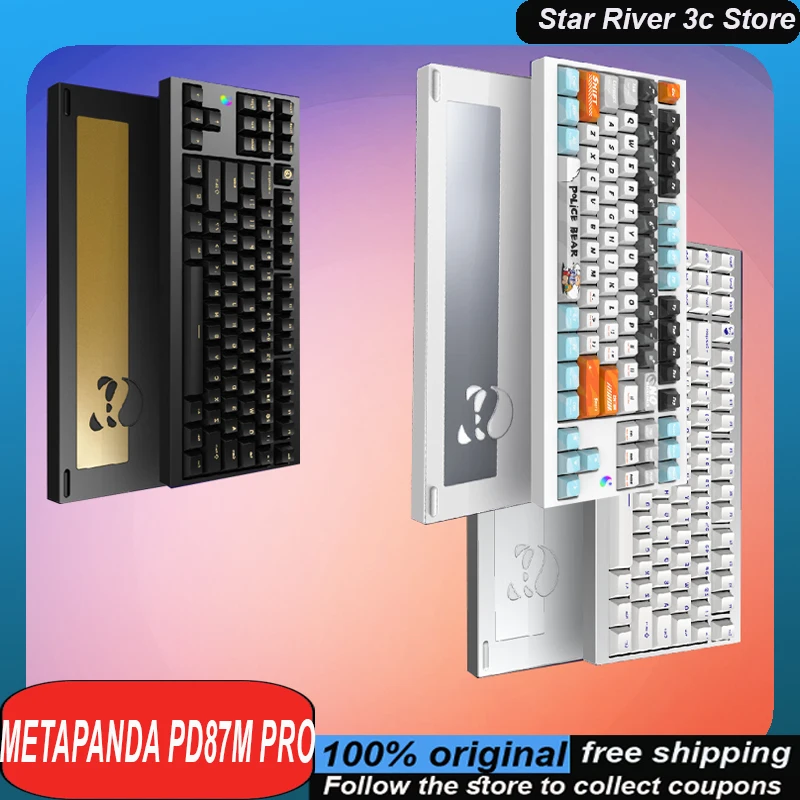 

Metaphyuni Metapanda Pd87m Pro Mechanical Keyboard Aluminum Alloy Wireless Tri-Mode Gasket Structure Customized Gaming Keyboard