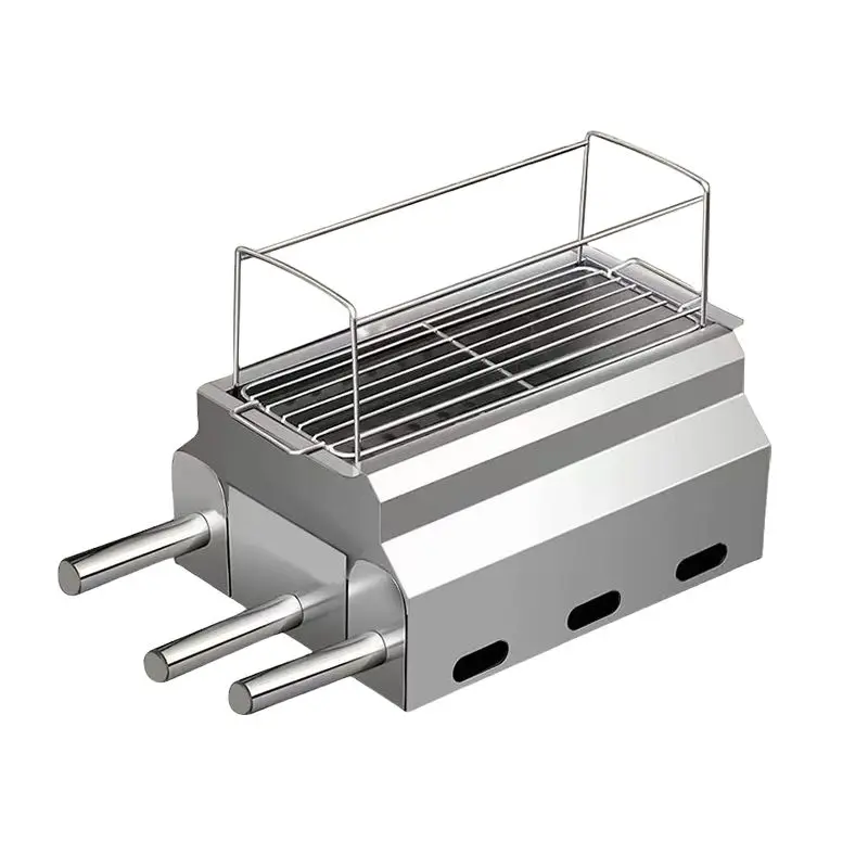 Stainless steel carbon grill Commercial stove Smokeless outdoor Internet celebrity grill Household test oven Carbon charcoal