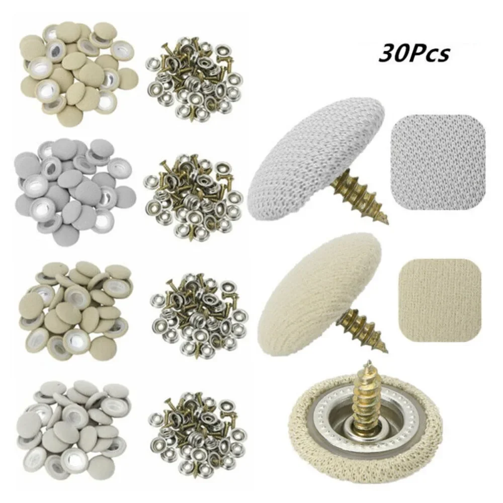 30pcs 자동차 수리 리벳 자동차 헤드 라이너 수리 리벳 지붕 수리 버클 자동차 지붕 잠금 버클 고정 클립 리벳
