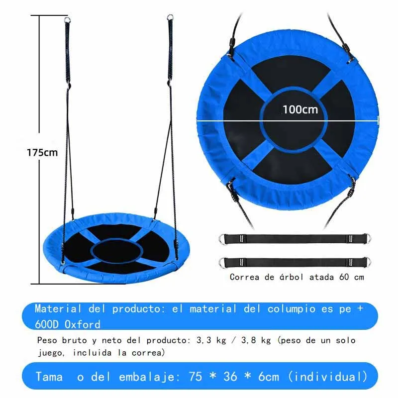 

Patio Swing Set Christmas Children Nest Adult Indoor Kids Outdoor Garden Tree Swings