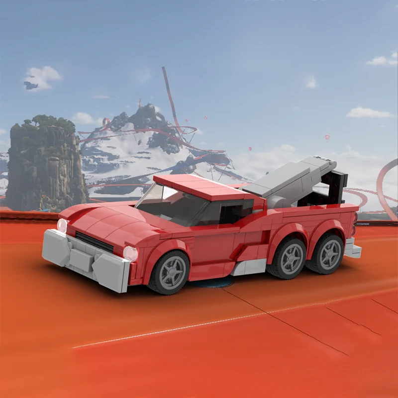 

297pcs MOC Hot Wheels Tow Jam City Champions Model Building Blocks Construction Toy Education Christmas Gifts Idea Brick