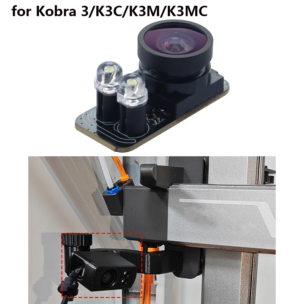 

For Anycubic Kobra 3/ K3C/ K3M/ K3MC Camera Accessory 3D Printer Surveillance Camera Accessories