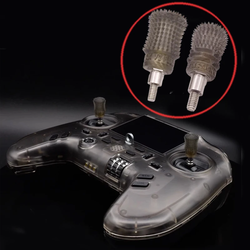 1Pair RC Transmitter Extended Thumb Rocker Replacement Joystick Gimbal Stick Ends 3D Printed Resin Cap for Flysky PA01 DIY Parts