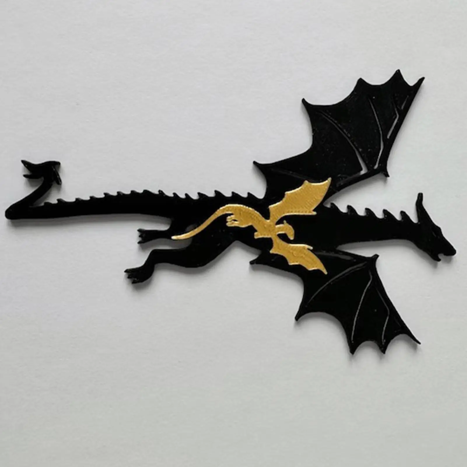 

2D закладки-драконы: крутые пластиковые черные закладки-драконы с солнцем и облаками для любителей чтения и друзей