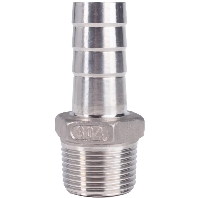 6 8 10 12 13 14 15 16 18 19mm Wąż Barb X 1/8" 1/4" 3/8" 1/2" BSP Gwint męski 304 Złącze łącznika rurowego ze stali nierdzewnej