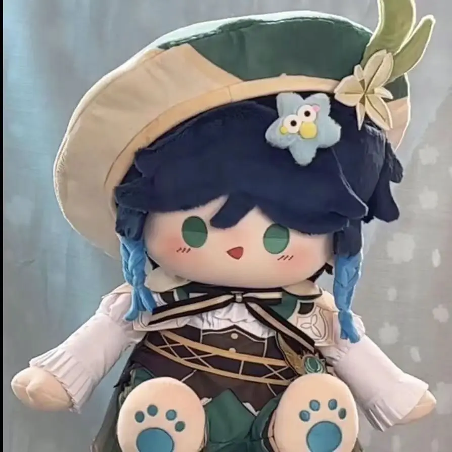 

Плюшевая кукла Genshin Impact 40 см, милая аниме-фигурка, сидячая плюшевая игрушка, коллекционная хлопковая плюшевая игрушка для косплея, подарок на день рождения