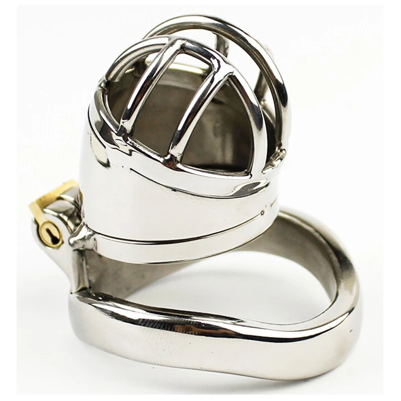 Stainless Steel Male Chastity Devices Cock Cage With Urethral Catheter Penis Lock Cock Ring Chastity Belt Sex Toys For Men