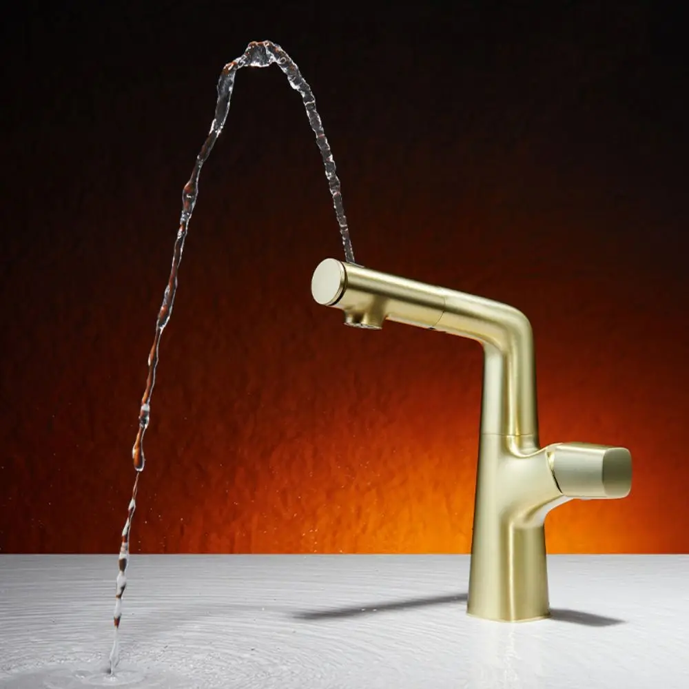 

3Modes Pull Out Basin Sink Faucet Liftable Multifunction Lift Up And Down Faucet bacteriostat High temperature resistance