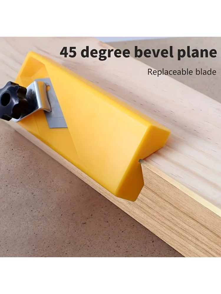 Manual 45-Degree Bevel Angle Tool, Durable Plastic Hand Tool for Wood & Drywall, Miter Gauge for Carpentry, Corners Smoothing