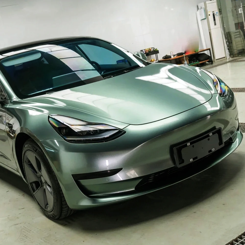 

Car Vinyl Wrap Film Cover Metal Paint Fir Green Color Change Modification DIY Kit for Cars Full Coverage Waterproof Body Sticker