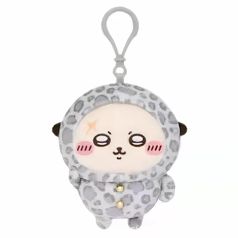 Leopard Print Usagi Chiikawa Hachiware Momonga Penguin Plush Pendant Backpack Ornament Gift For Teen Girls Daily Bag Accessory view 6