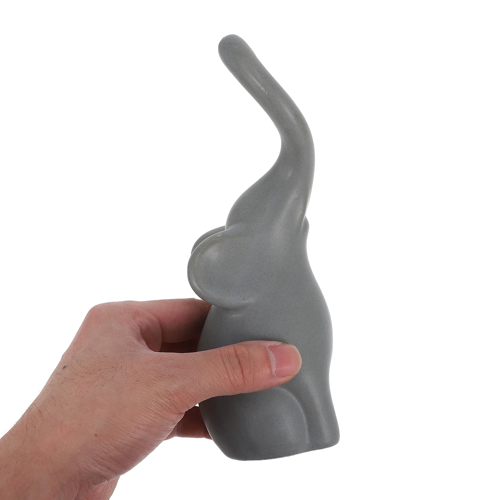 

Elephant Figurines Home Decor Couple Ceramic Sculpture Mini Abstract Animal Decorative Statue