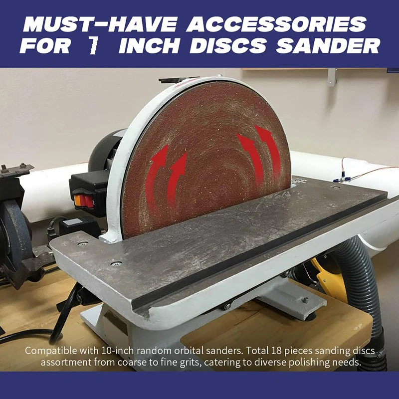 7 Inch 180mm Sanding Discs Round Shape Sandpaper 60-2000 Grit Hook Loop Sand Paper Abrasive Polishing Tool for Polishing Wood