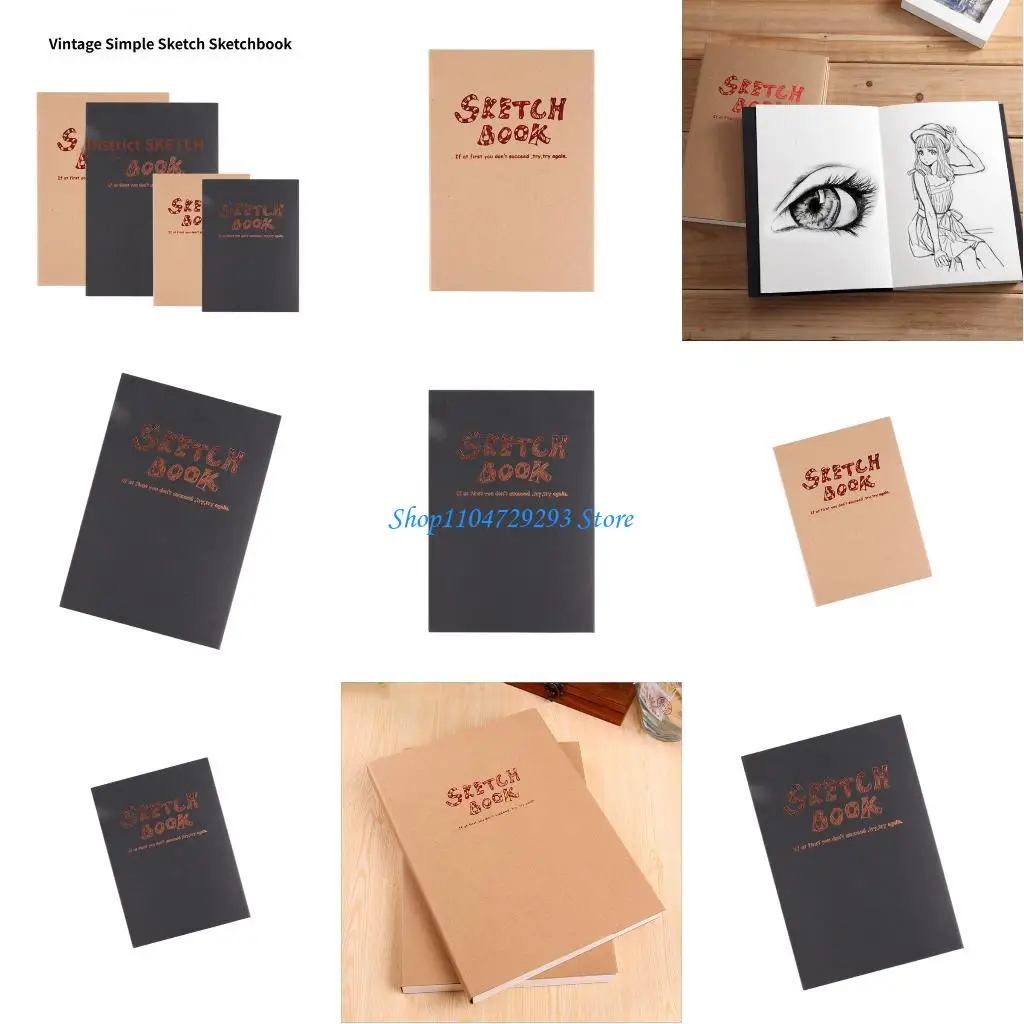 

Y2GD Professional Sketch Notebook 200 Sheets Blank 80gms Thick Paper Softcover Drawing Book for Sketching Art Illustrations