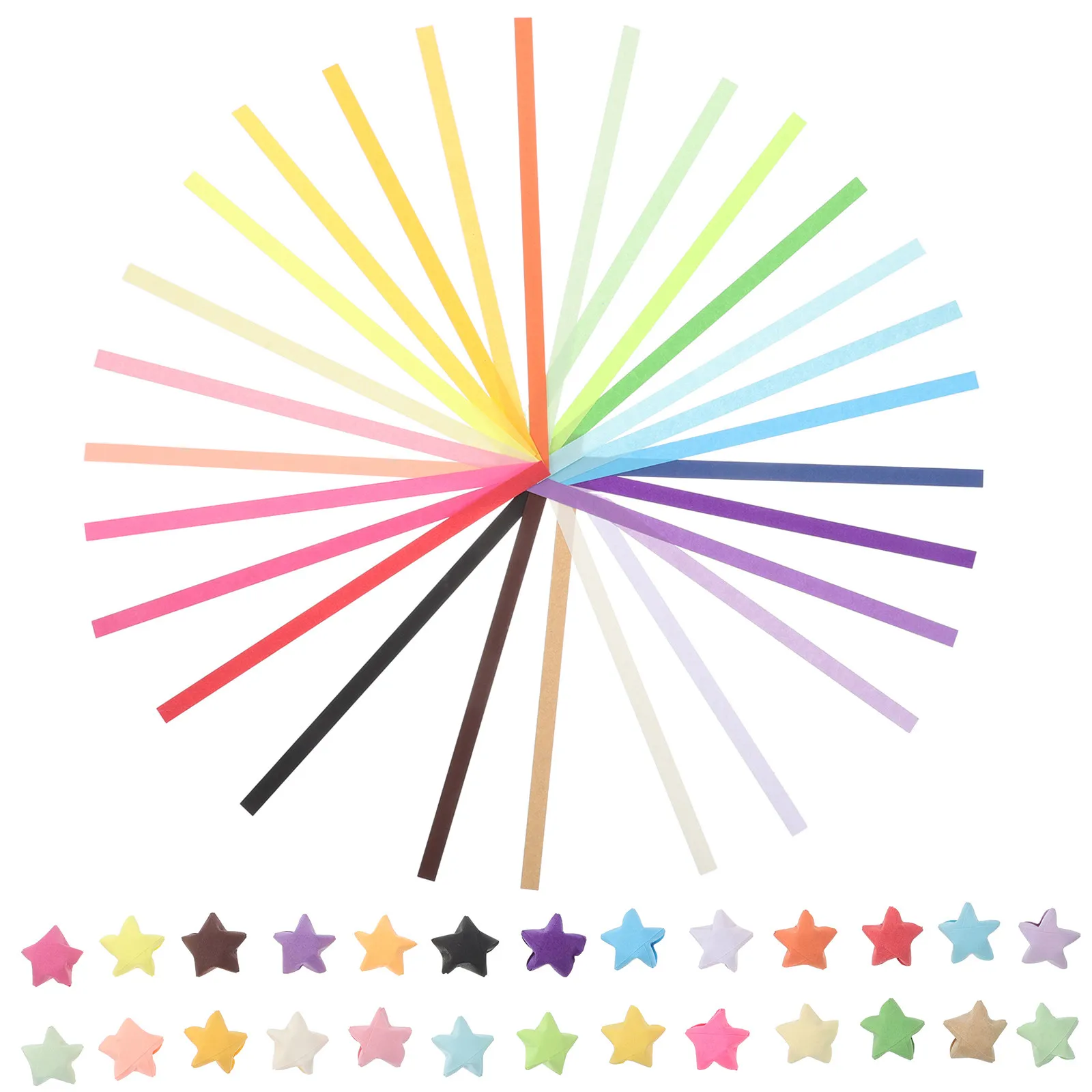 

4050Pcs Lucky Star Folding Paper Strips Colorful Origami Paper Stars Handmade DIY Crafts Festival Party Decorations