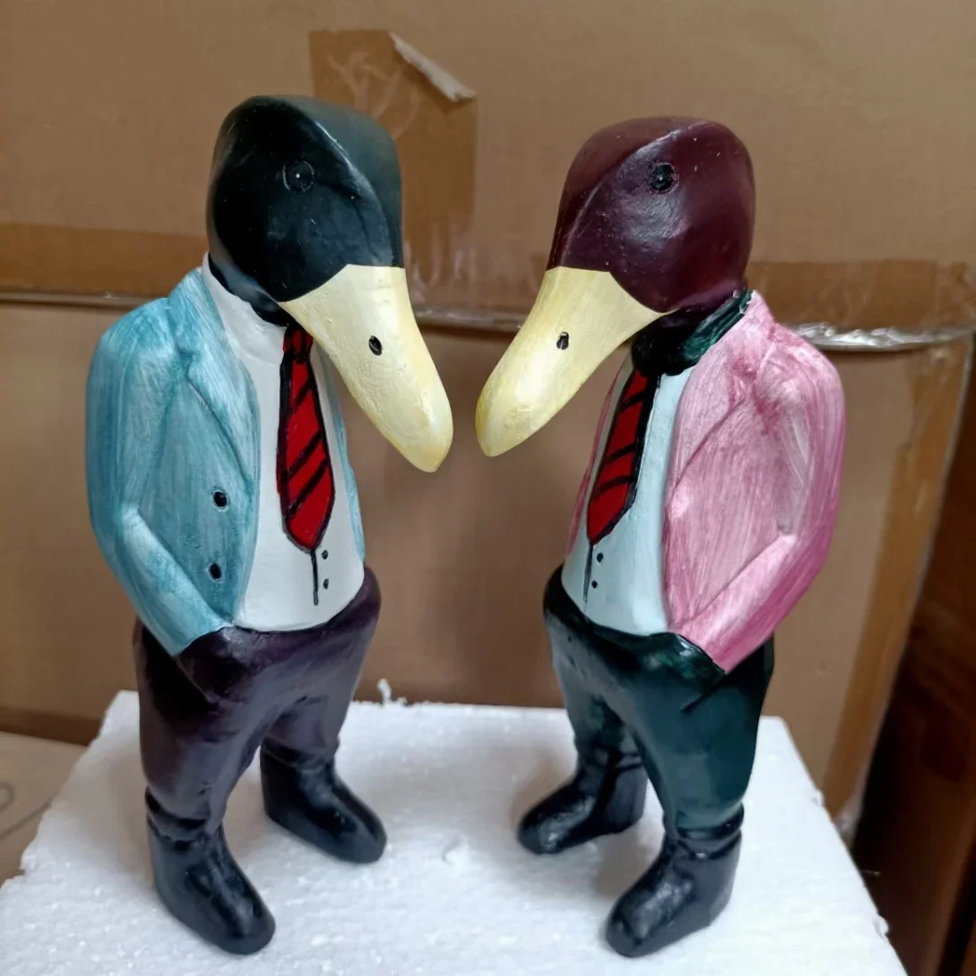 figurine-nordique-creative-de-canard-modele-miniature-art-moderne-figurine-d'animal-en-bois-ornement-accessoires-de-decoration-pour-la-maison-2-pieces