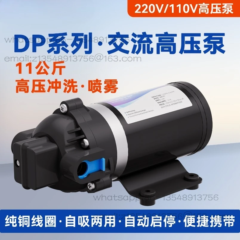 DP-160S ultra-high pressure self-priming pump 110v 220v pressurized spray machine purified water equipment