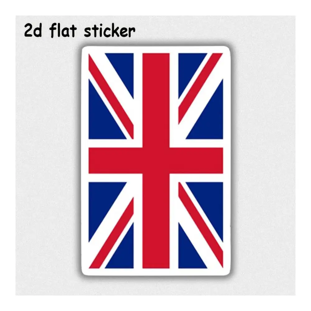 Union Jack Flag Design Waterproof Vinyl Decal For Laptops, Cars, Motorcycles, Water Bottles & All Smooth Surfaces