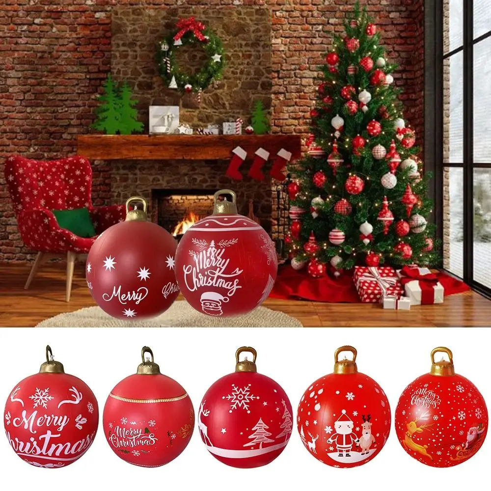 Giant 60cm Inflatable Balloons without Light Decoration Christmas Ball DIY Giant Venue Layout Ball Festival