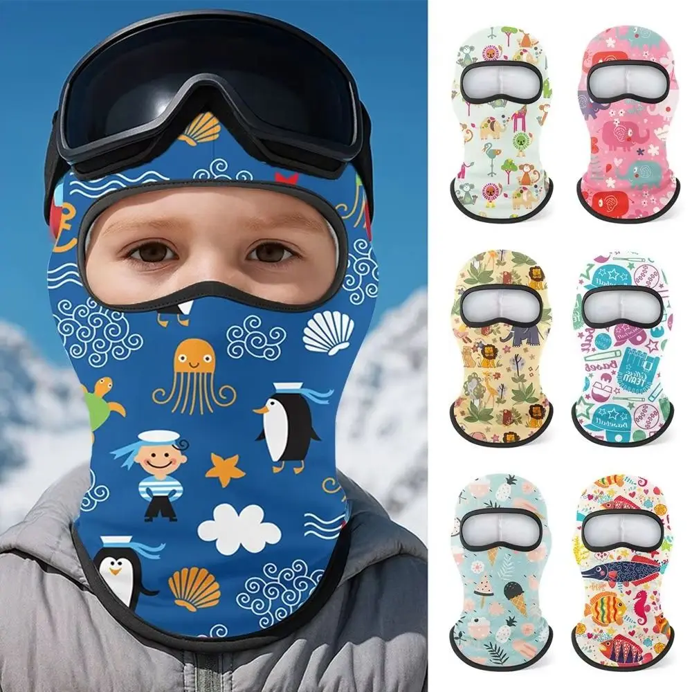 Winter Kinder Sturmhaube Maske winddicht warm verdickt Samt Ski Radfahren Maske thermische Jungen Mädchen Nackenschutz Gesichtsbedeckung Maske