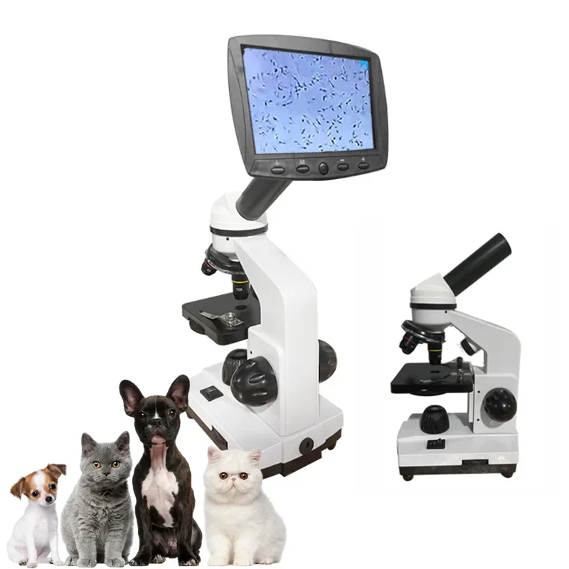 Hot Sale Portable veterinary semen microscope with lcd 5 inch screen