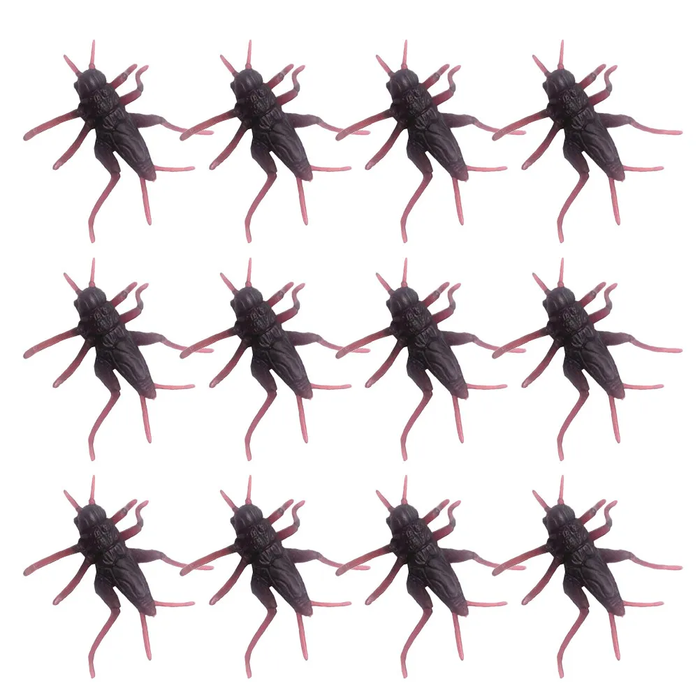 

80Pcs Lifelike Fake Cricket Simulation Prank Props Desktop Decoration Creative Plastic Animal Decor Exquisite Indoor Figurines