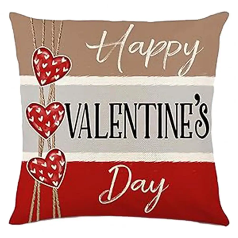 Machine Washable Duvet Covers Valentine's Day Red Buffalo Plaid Gnomes Pillow Covers for Festive Home Decoration