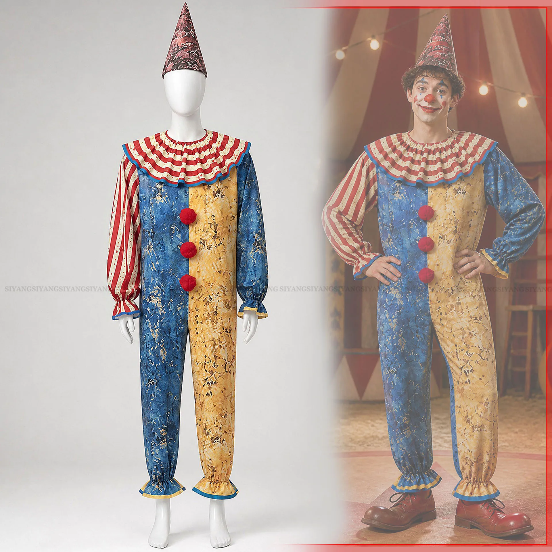 Party Hat Cone - Costume da Clown da Circo per