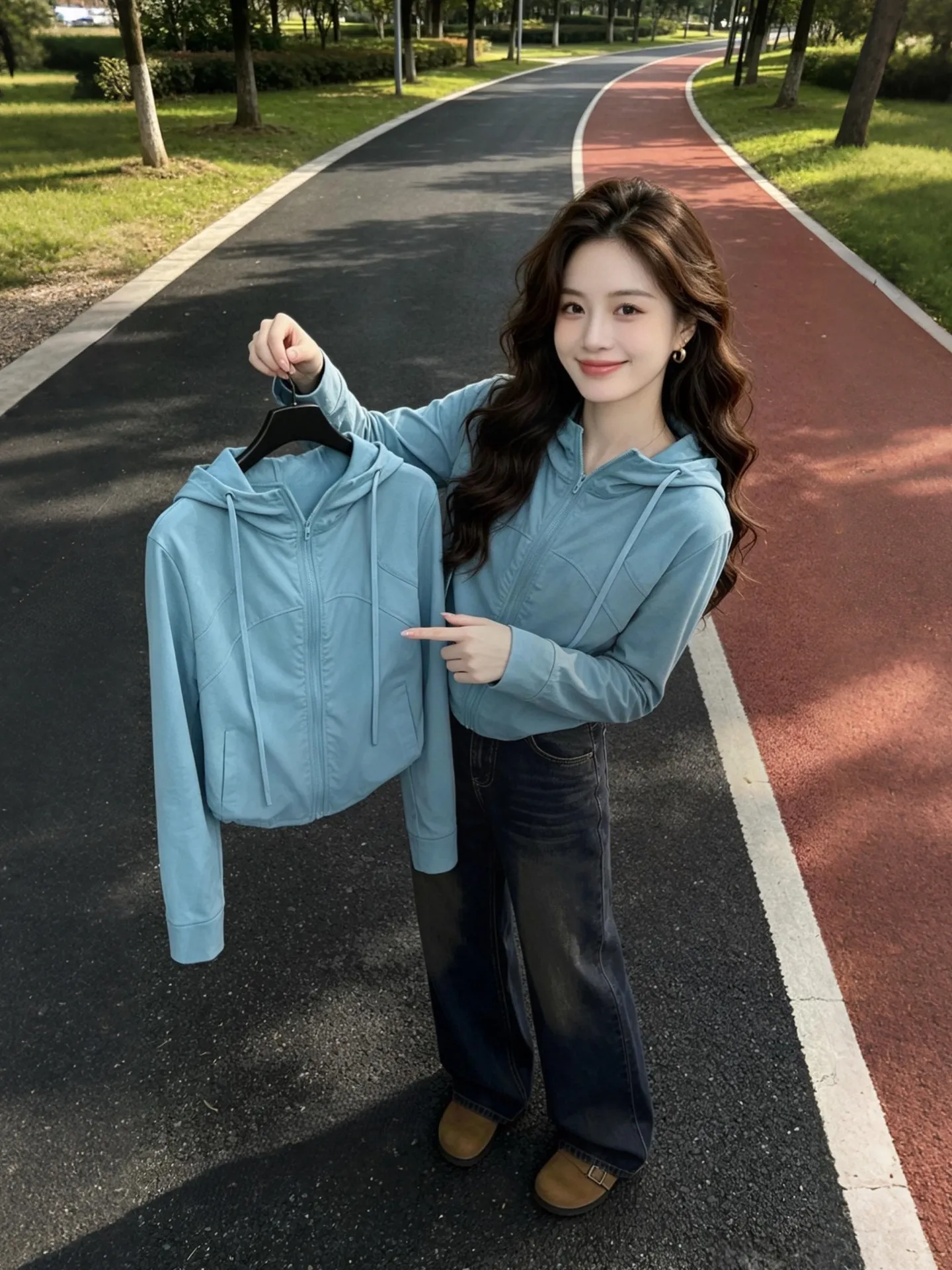 

Women's UV Protection Hat Jacket Lightweight Breathable Summer New Style Simple Match All Design Zipper Closure Long Sleeve