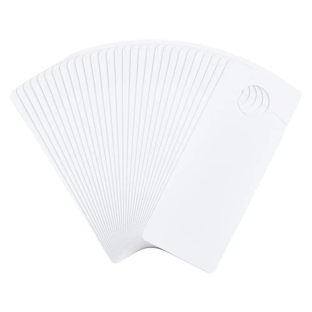 30Pcs PVC Door Knob Hangers Blank Door Signs to Write Your Own Messages for DIY Craft Home
