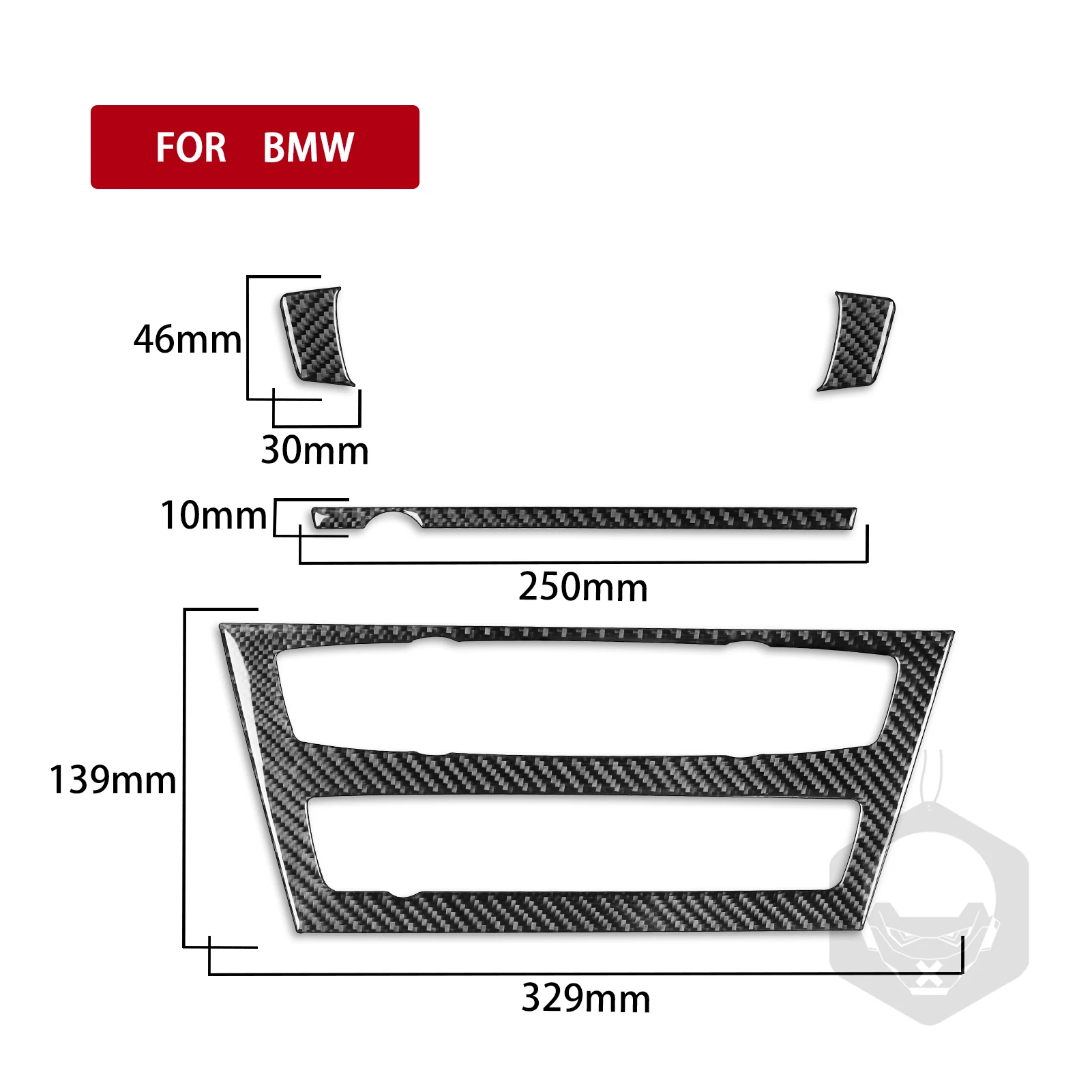 For BMW X3 F25 X4 F26 2011-2017 Carbon Fiber Style Glove Box Handle Cover Trim Decoration Sticker Interior Accessories