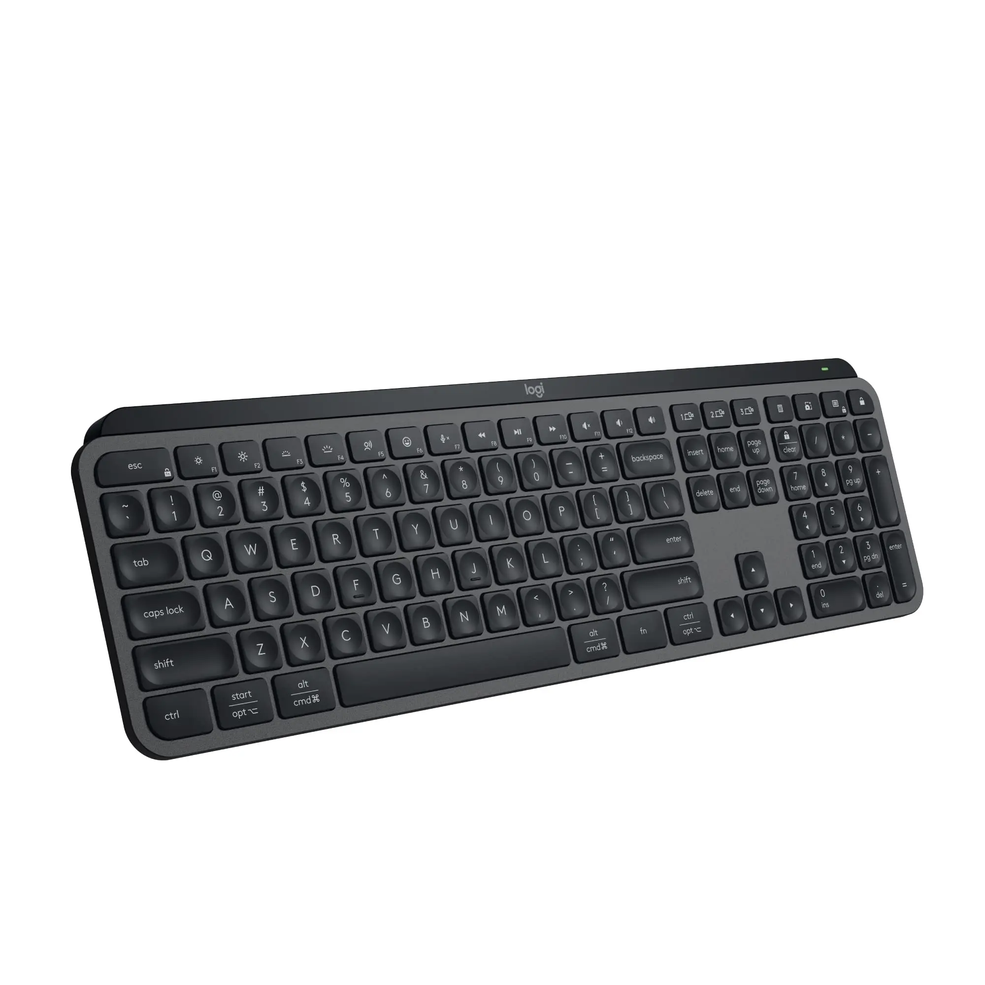 For Logitech MX Keys Illuminated Wireless Keyboard with Bluetooth USB C  For Apple macOS Microsoft Windows Linux iOS Android